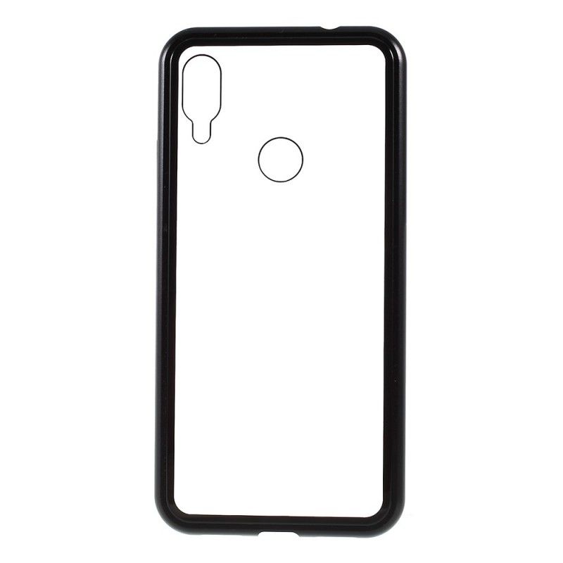Flip Case Xiaomi Redmi Note 7 Schwarz Transparent Abnehmbar