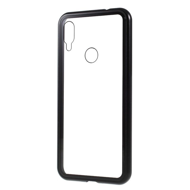 Flip Case Xiaomi Redmi Note 7 Schwarz Transparent Abnehmbar