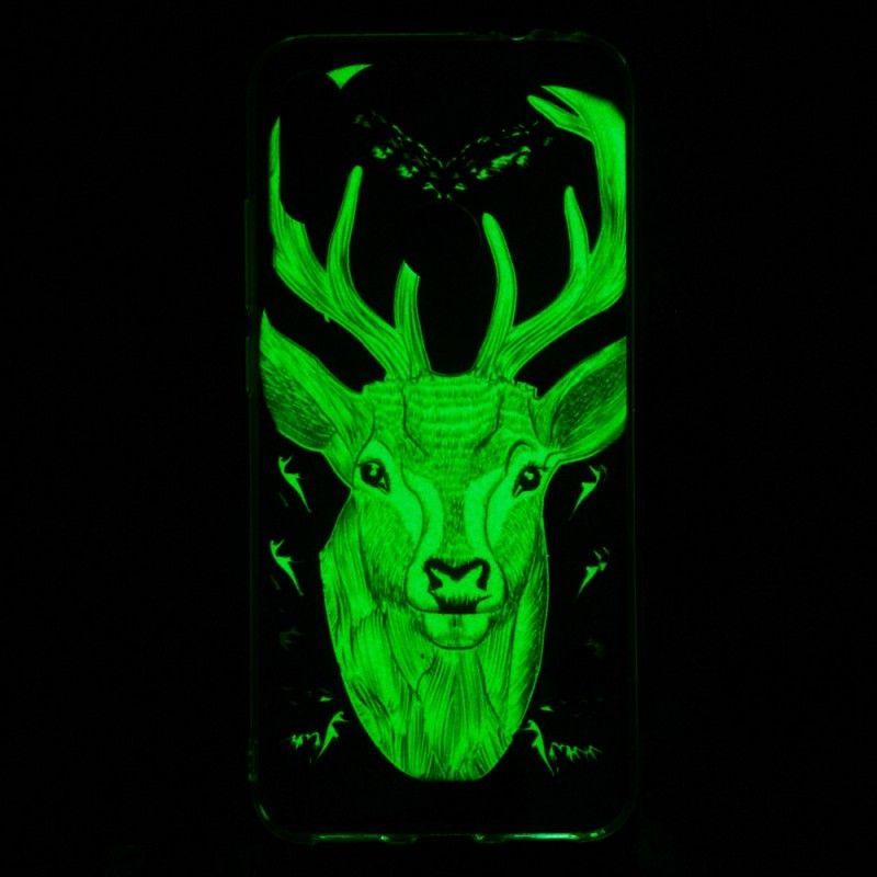 Hülle Für Xiaomi Redmi Note 7 Fluoreszierender Majestätischer Hirsch