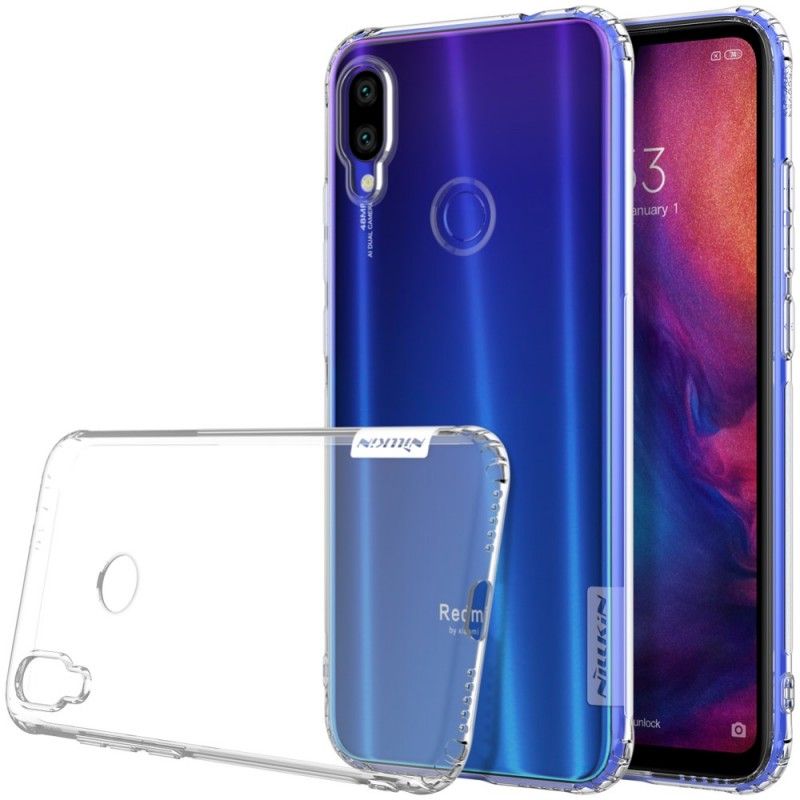 Hülle Für Xiaomi Redmi Note 7 Grau Transparenter Nillkin