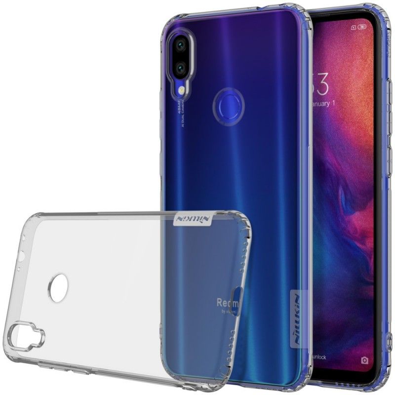 Hülle Für Xiaomi Redmi Note 7 Grau Transparenter Nillkin