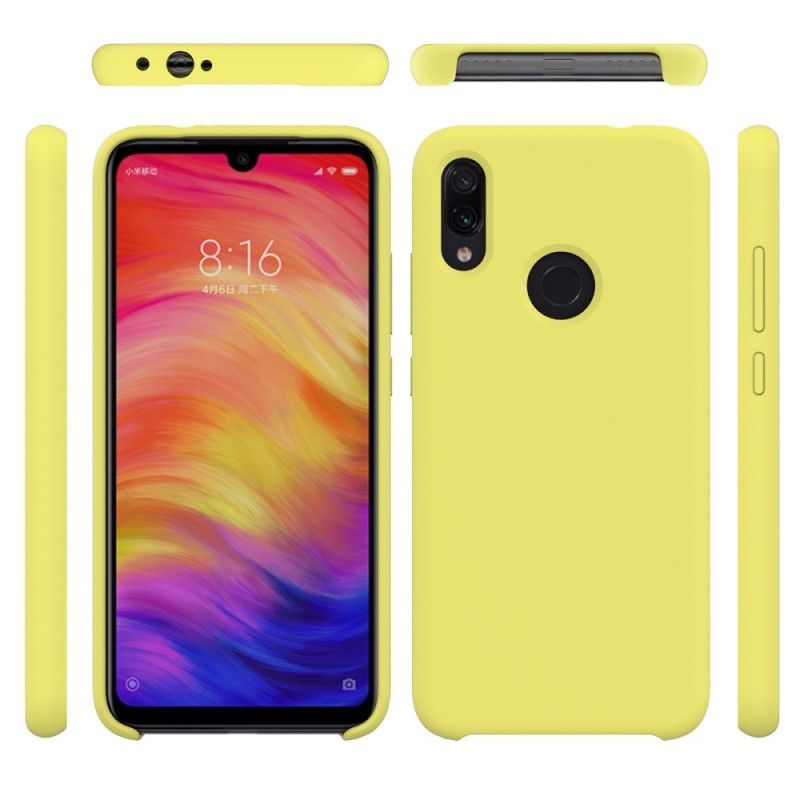 Hülle Für Xiaomi Redmi Note 7 Schwarz Silikonflüssigkeit