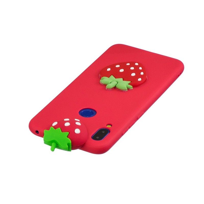 Hülle Xiaomi Redmi Note 7 3D Erdbeere