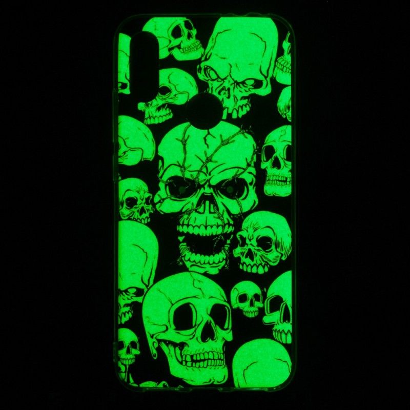 Hülle Xiaomi Redmi Note 7 Aufmerksamkeit Fluoreszierende Schädel