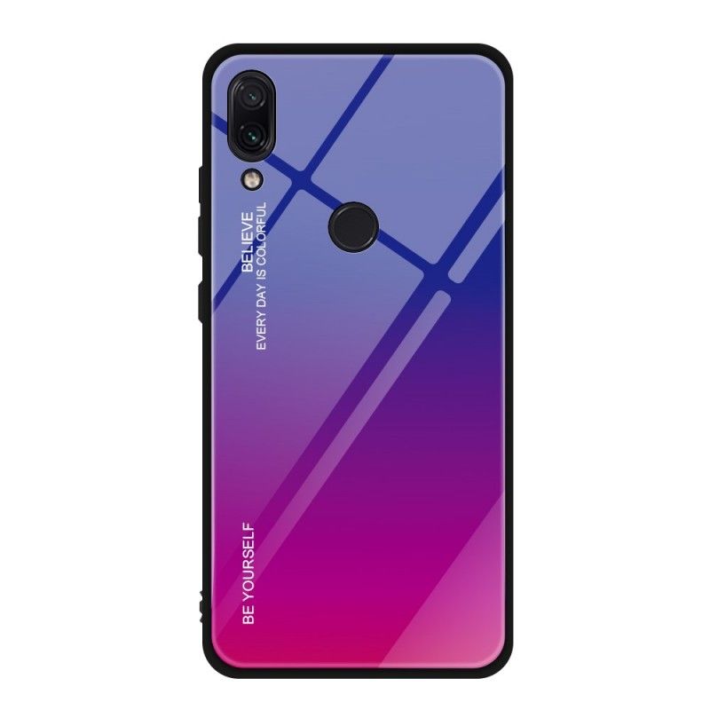 Hülle Xiaomi Redmi Note 7 Dunkelblau Handyhülle Verzinkte Farbe