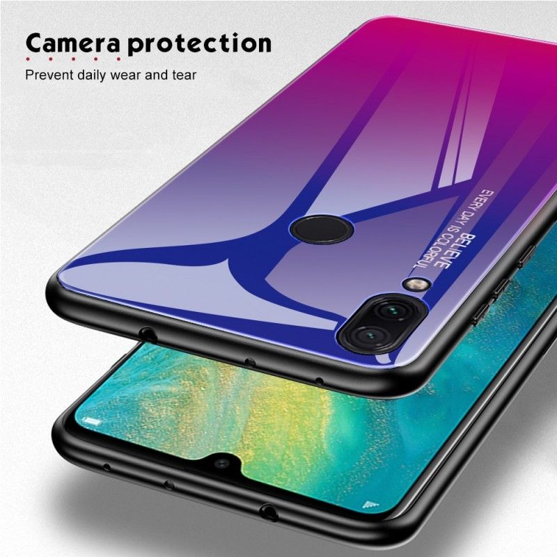 Hülle Xiaomi Redmi Note 7 Dunkelblau Handyhülle Verzinkte Farbe