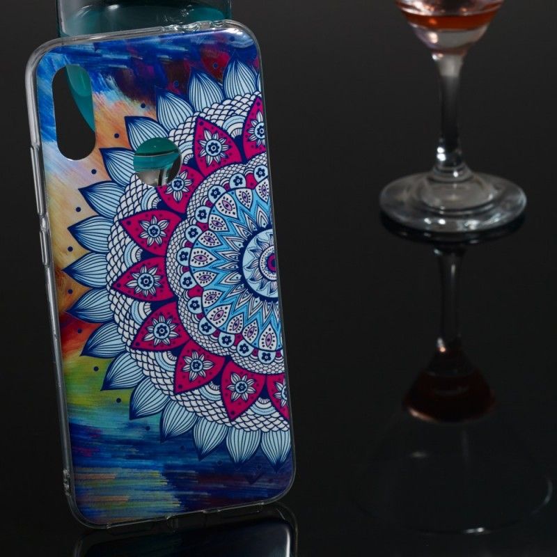 Hülle Xiaomi Redmi Note 7 Fluoreszierendes Farbiges Mandala