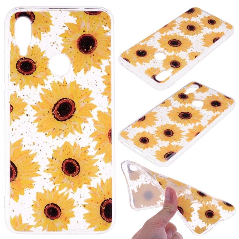 Hülle Xiaomi Redmi Note 7 Mehrere Sonnenblumen