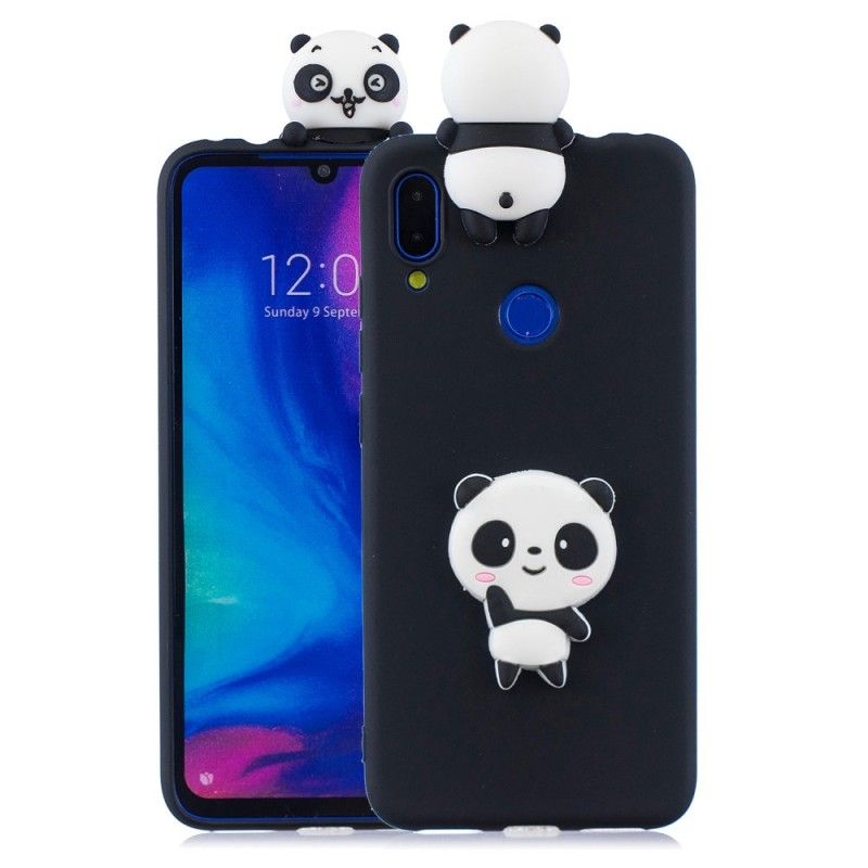 Hülle Xiaomi Redmi Note 7 Schwarz 3D Mein Panda