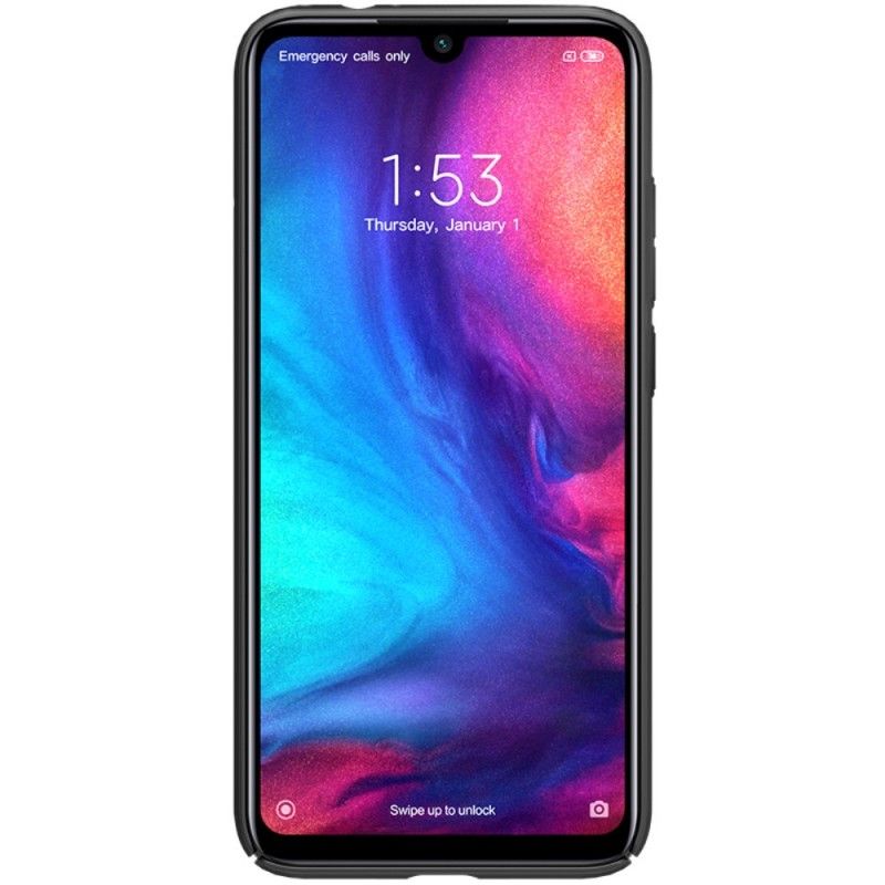 Hülle Xiaomi Redmi Note 7 Schwarz Starrer Gefrosteter Nillkin