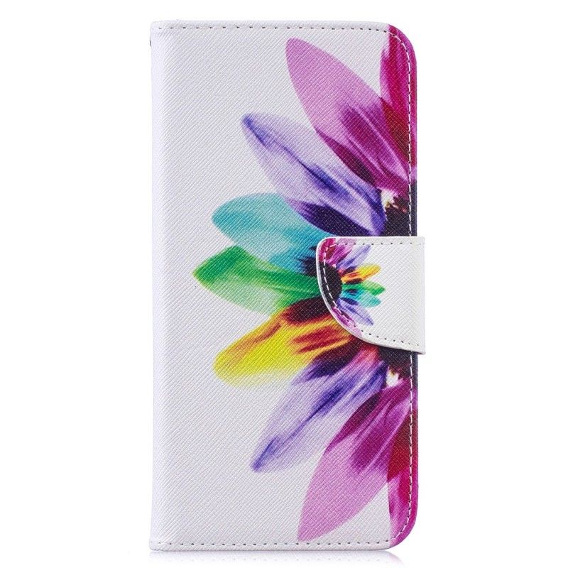 Lederhüllen Für Xiaomi Redmi Note 7 Aquarellblume