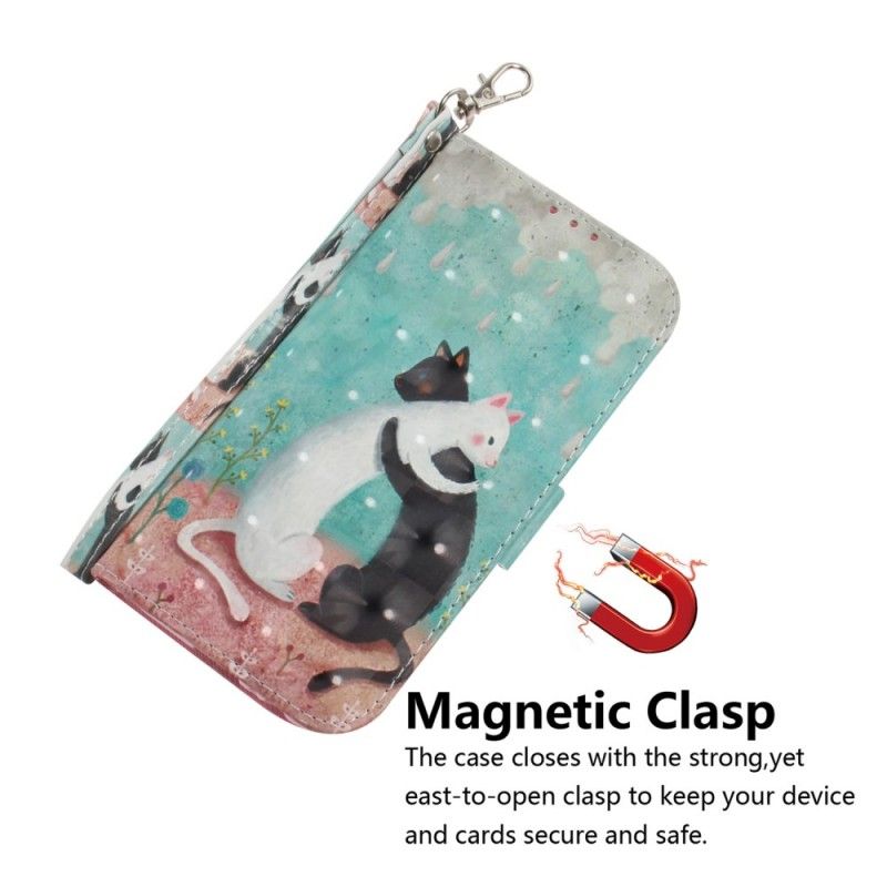 Lederhüllen Für Xiaomi Redmi Note 7 Katzenfreunde Mit Tanga