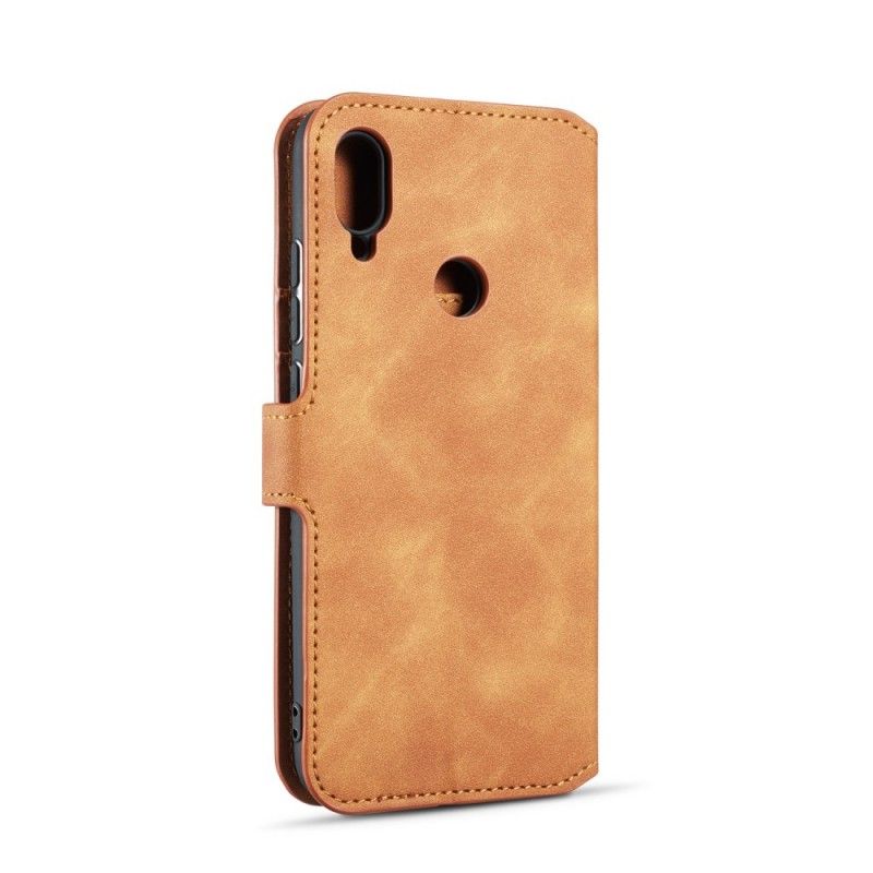 Lederhüllen Für Xiaomi Redmi Note 7 Schwarz Retro Dg.Ming