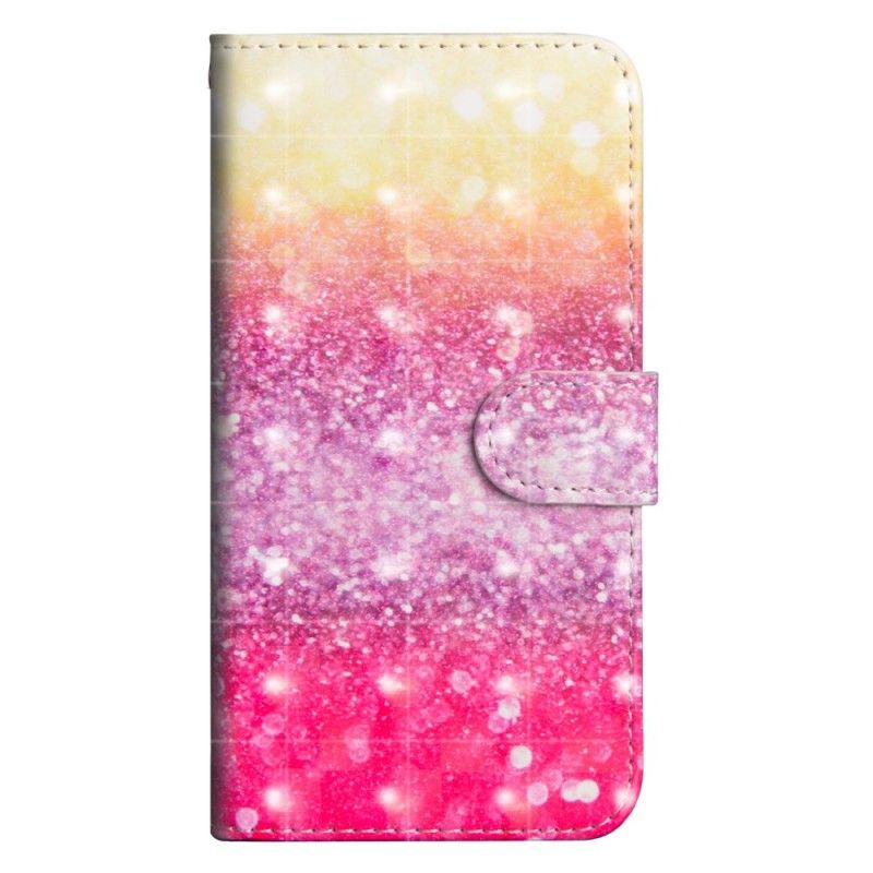 Lederhüllen Xiaomi Redmi Note 7 Gradient Magenta Glitter