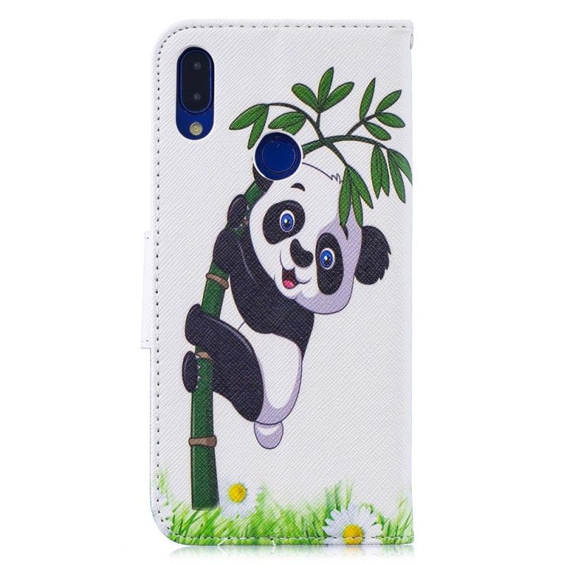 Lederhüllen Xiaomi Redmi Note 7 Panda Auf Bambus