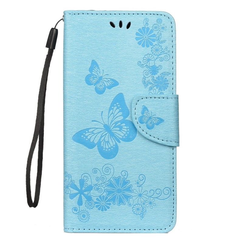 Lederhüllen Xiaomi Redmi Note 7 Schwarz Prächtige Tanga-Schmetterlinge
