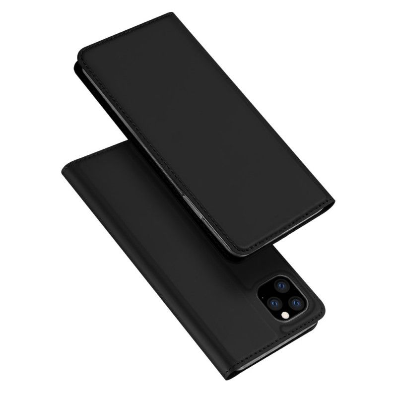 Flip Case Für iPhone 11 Pro Max Schwarz Haut Pro Serie Dux Ducis