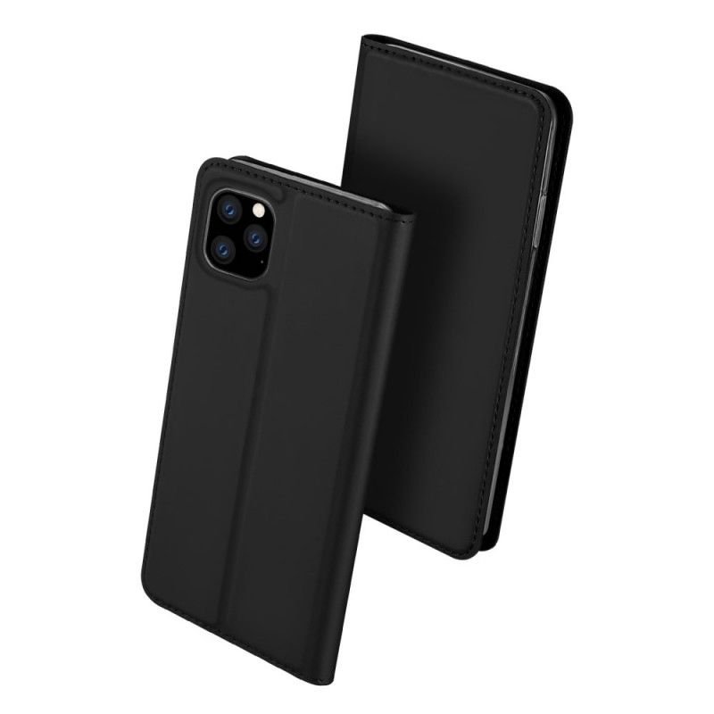 Flip Case Für iPhone 11 Pro Max Schwarz Haut Pro Serie Dux Ducis