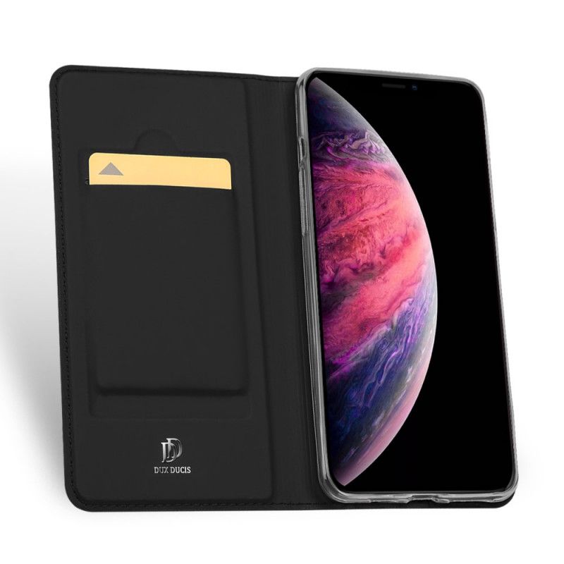 Flip Case Für iPhone 11 Pro Max Schwarz Haut Pro Serie Dux Ducis