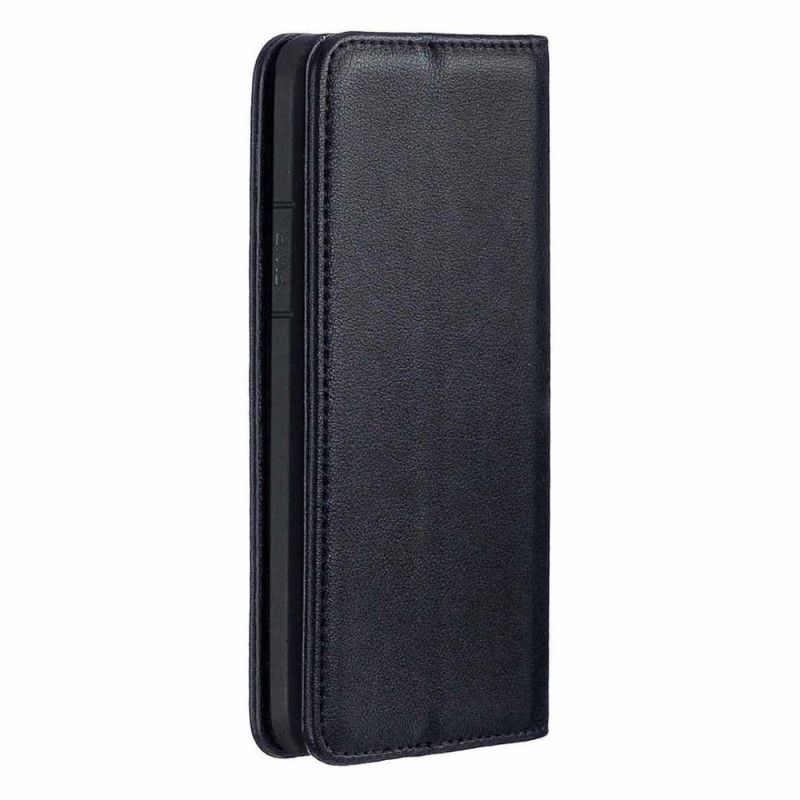 Flip Case iPhone 11 Pro Max Schwarz Abnehmbare Schale Aus Echtem Leder