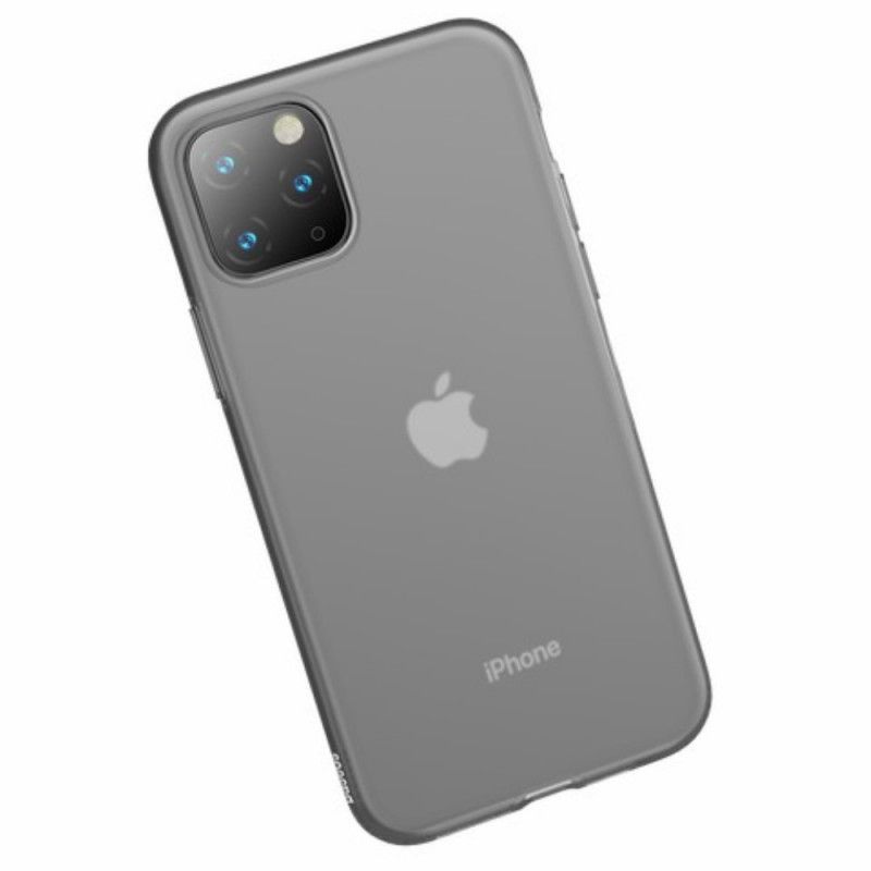 Hülle Für iPhone 11 Pro Max Schwarz Flüssiges Baseus-Silikon