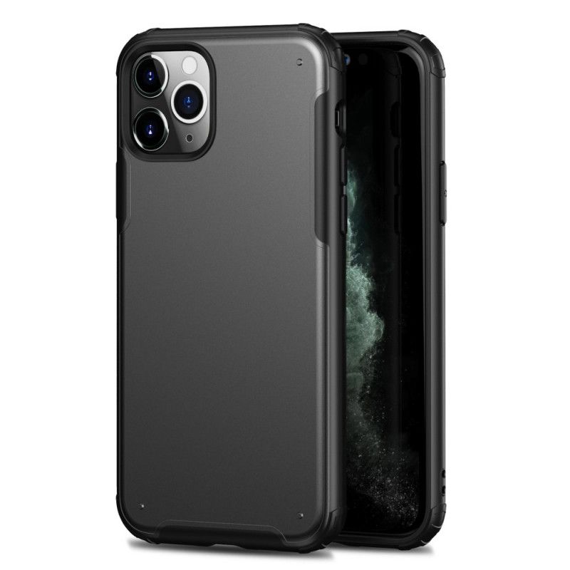 Hülle Für iPhone 11 Pro Max Schwarz Premium-Metalleffekt
