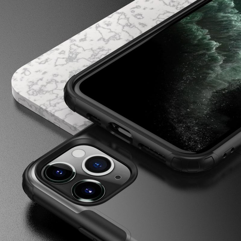 Hülle Für iPhone 11 Pro Max Schwarz Premium-Metalleffekt