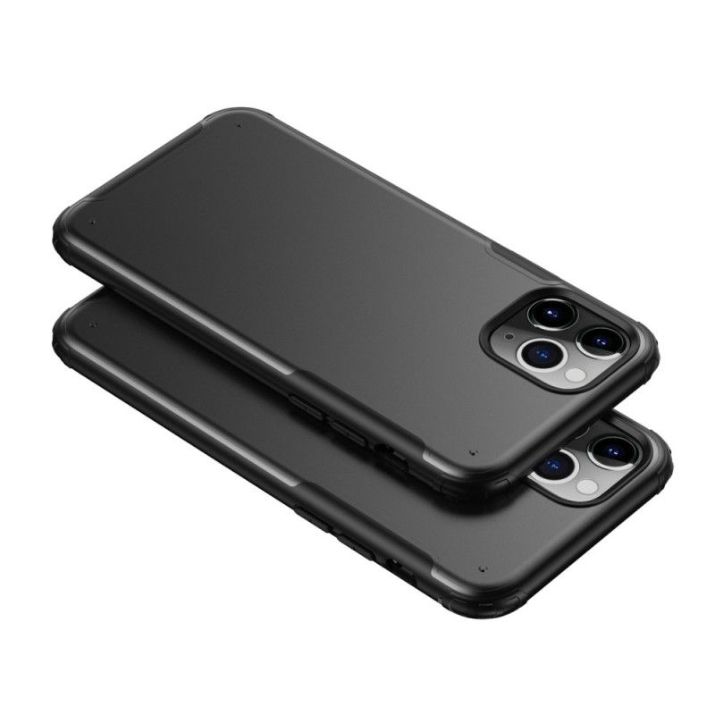 Hülle Für iPhone 11 Pro Max Schwarz Premium-Metalleffekt