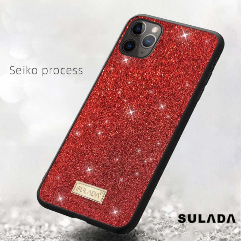 Hülle Für iPhone 11 Pro Max Schwarz Sulada-Glitzer