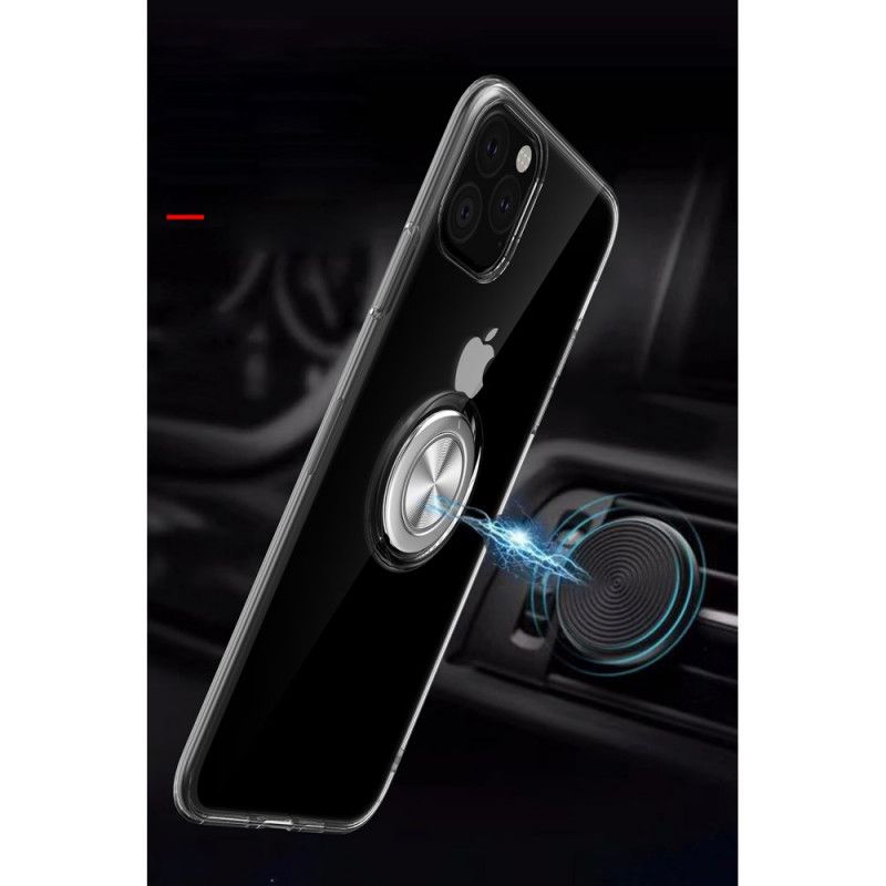 Hülle Für iPhone 11 Pro Max Schwarz Transparent Mit Stützring