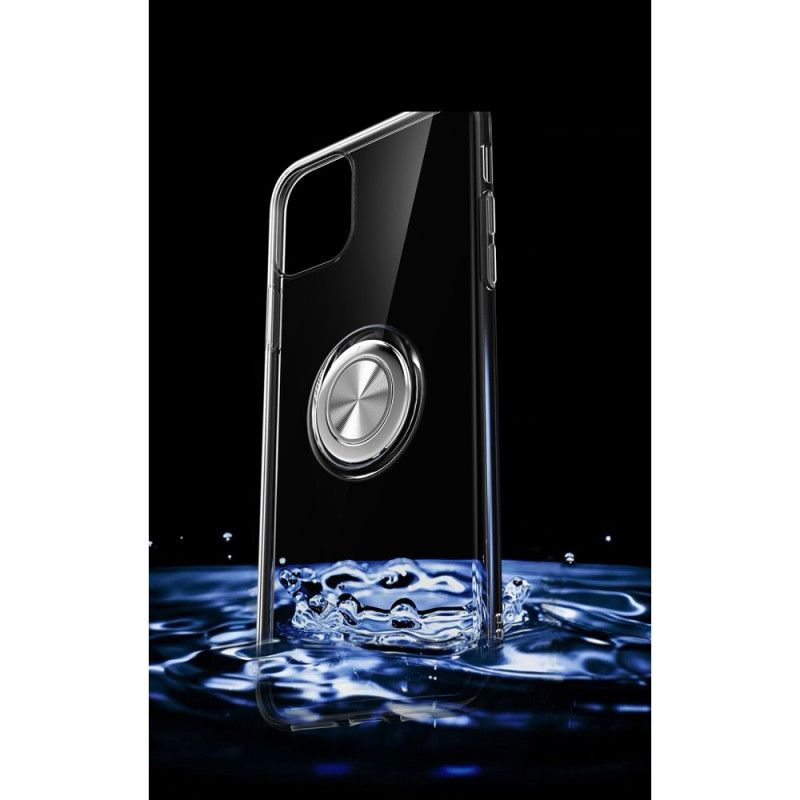 Hülle Für iPhone 11 Pro Max Schwarz Transparent Mit Stützring
