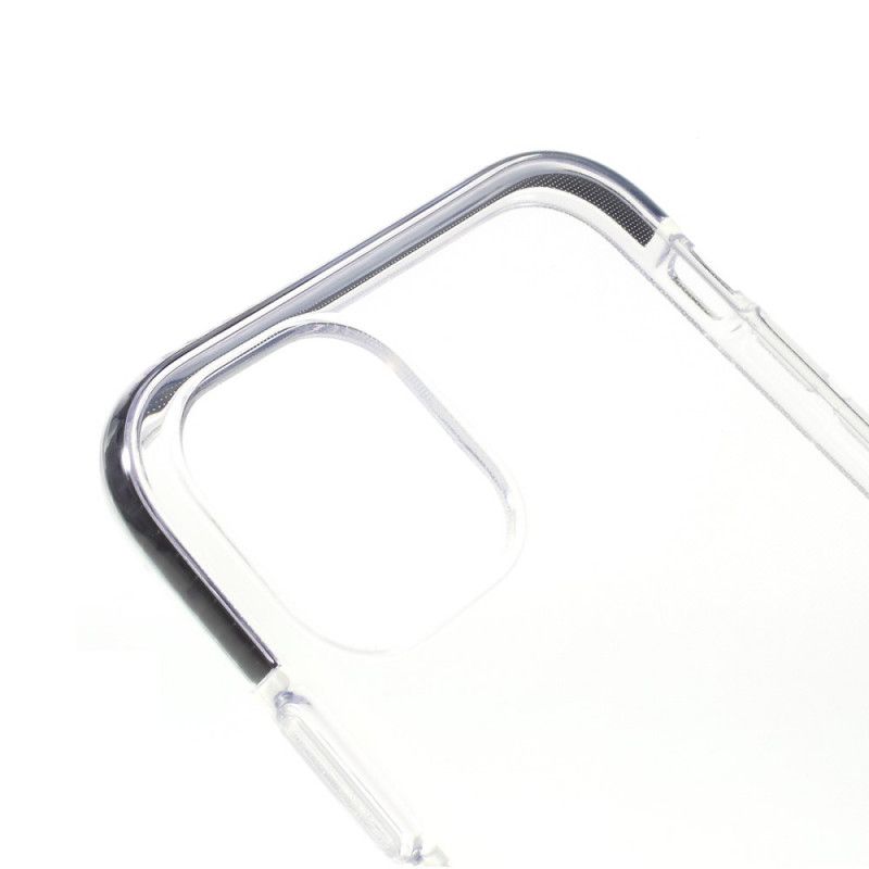 Hülle Für iPhone 11 Pro Max Schwarz Transparente Farbige Kanten