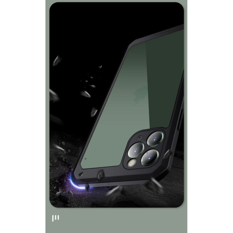 Hülle Für iPhone 11 Pro Max Schwarz Transparenter X-Level-Hybrid