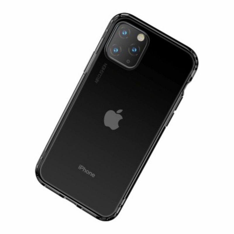 Hülle Für iPhone 11 Pro Max Schwarz Transparentes Silikon Plus