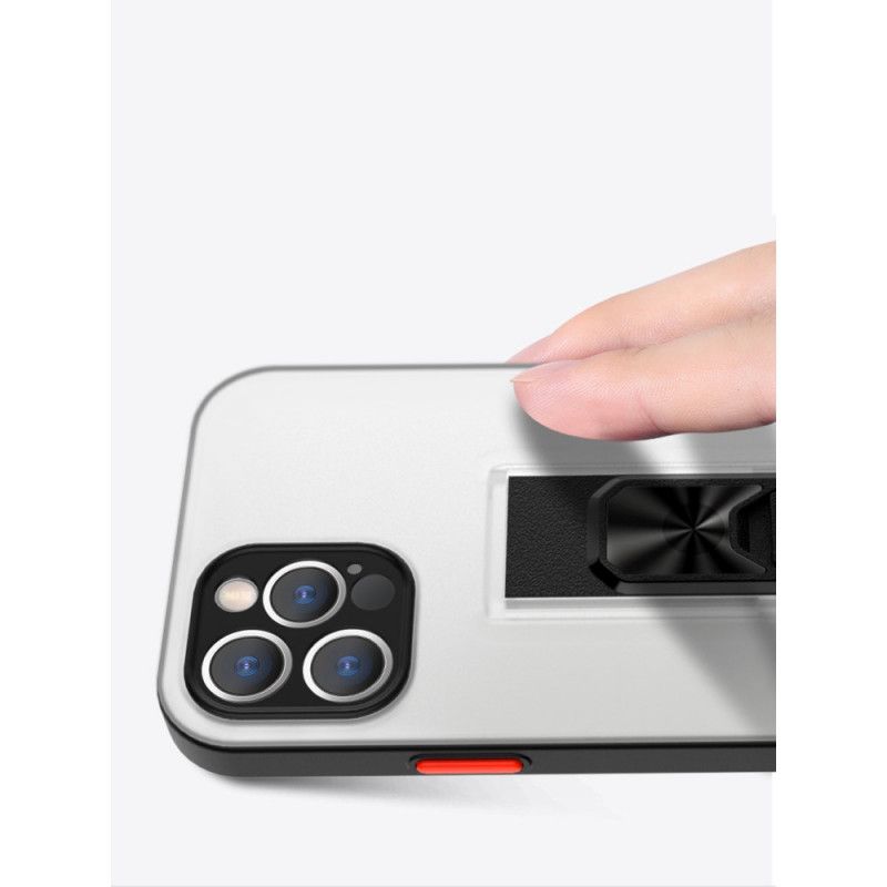 Hülle Für iPhone 11 Pro Max Schwarz Vertikale Und Horizontale Abnehmbare Stütze