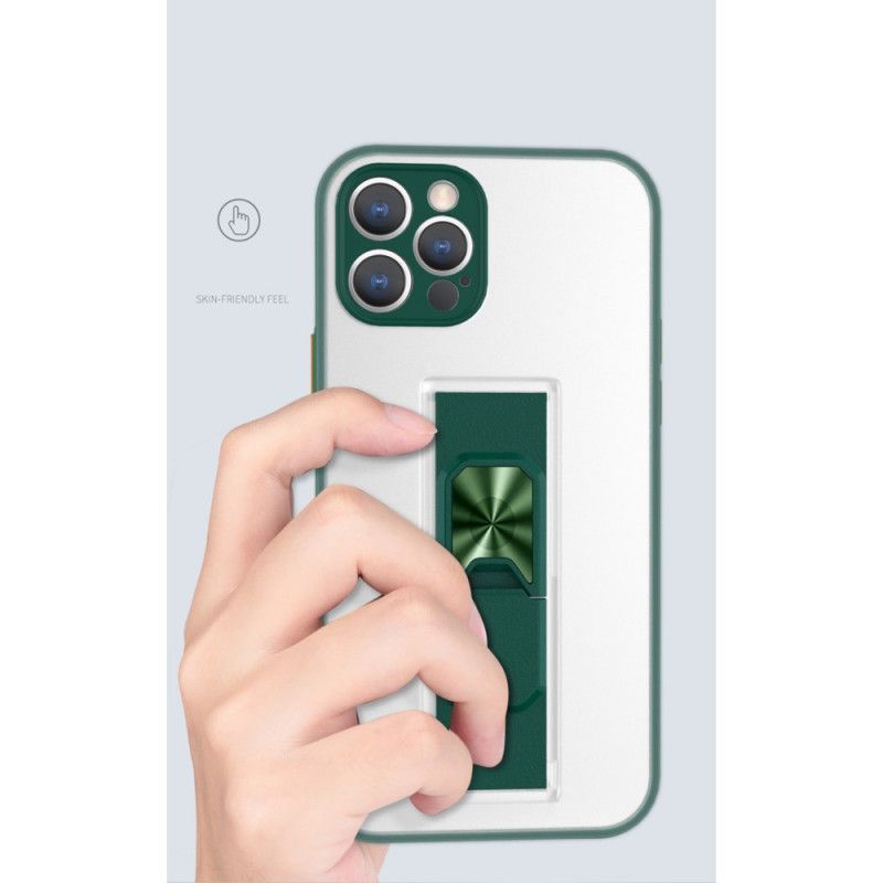Hülle Für iPhone 11 Pro Max Schwarz Vertikale Und Horizontale Abnehmbare Stütze