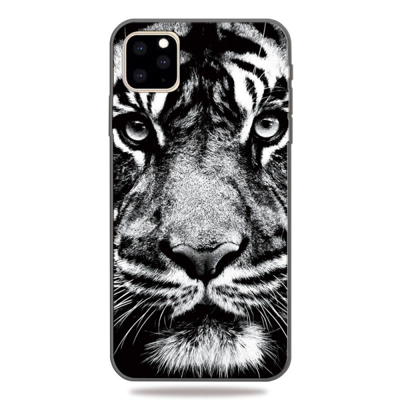 Hülle Für iPhone 11 Pro Max Schwarzweiss-Tiger