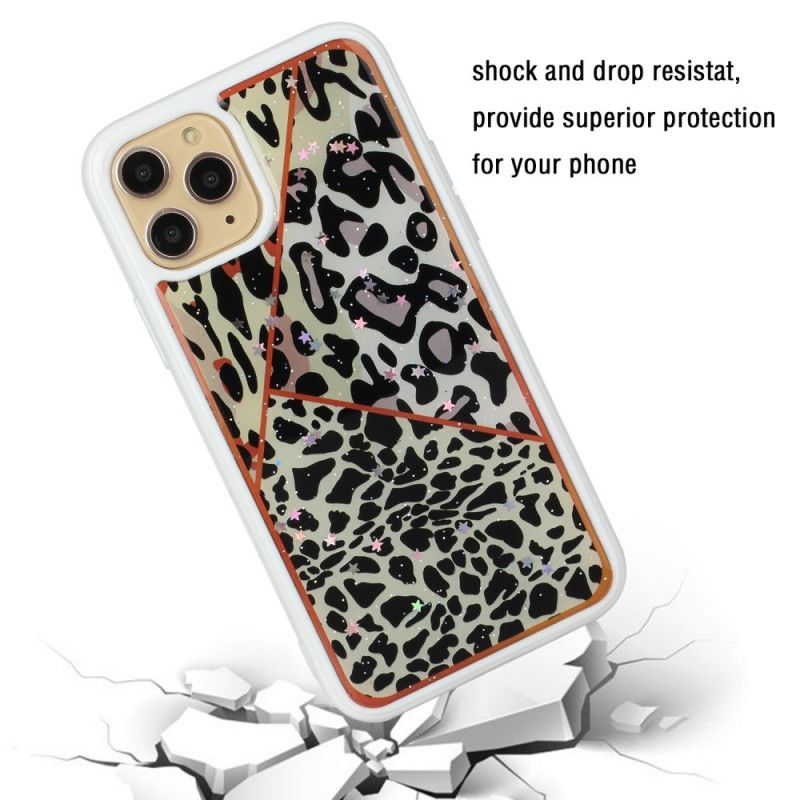Hülle iPhone 11 Pro Max Grün Tarnung Aus Silikon Und Epoxidmarmor