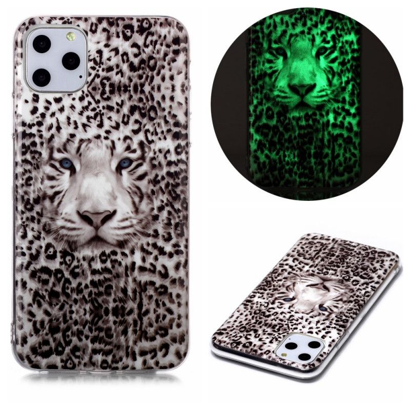 Hülle iPhone 11 Pro Max Handyhülle Fluoreszierender Leopard