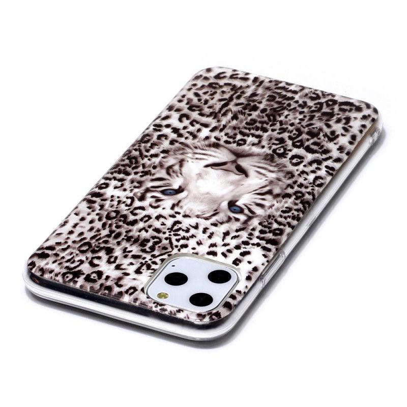 Hülle iPhone 11 Pro Max Handyhülle Fluoreszierender Leopard