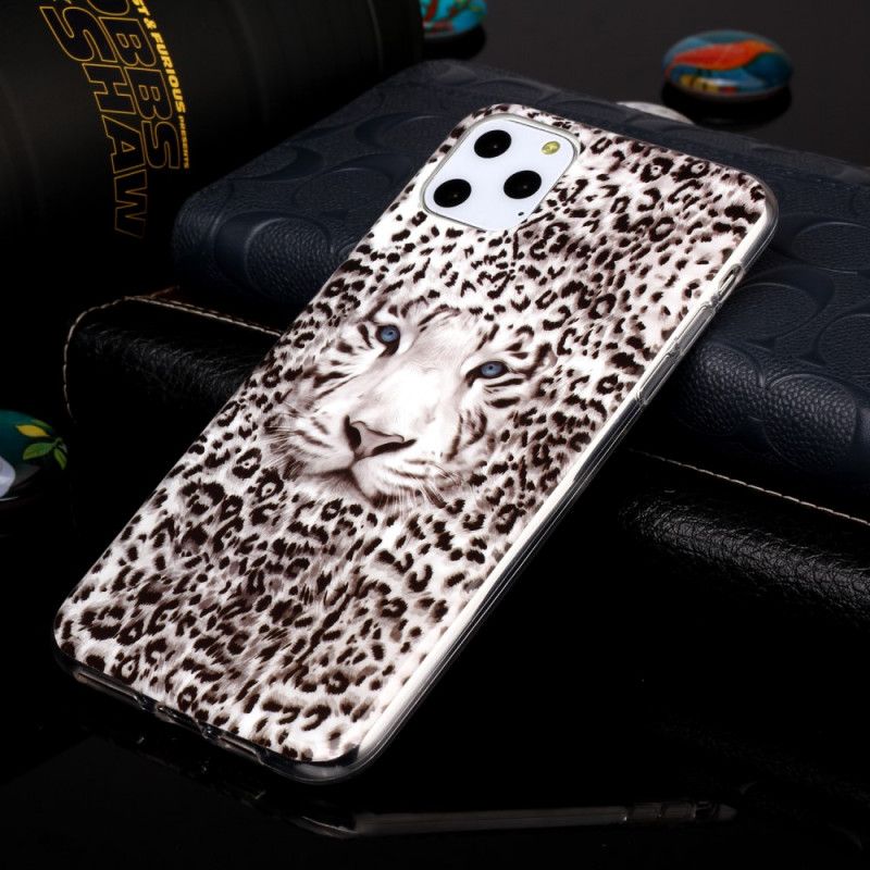 Hülle iPhone 11 Pro Max Handyhülle Fluoreszierender Leopard