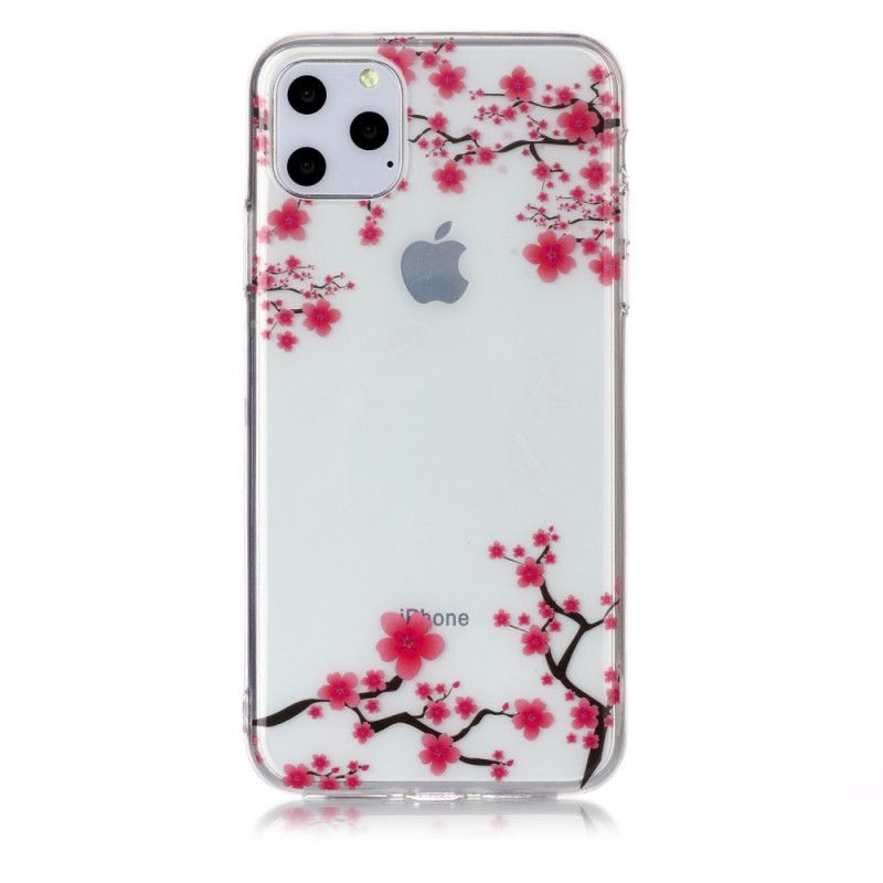 Hülle iPhone 11 Pro Max Handyhülle Transparenter Blühender Baum