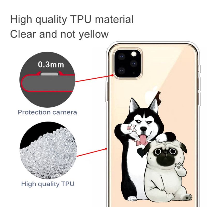 Hülle iPhone 11 Pro Max Lustige Hunde