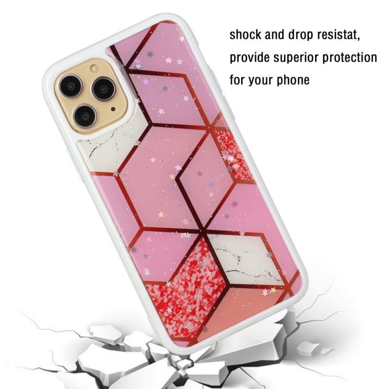 Hülle iPhone 11 Pro Max Magenta Handyhülle Design Aus Silikon Und Epoxidmarmor