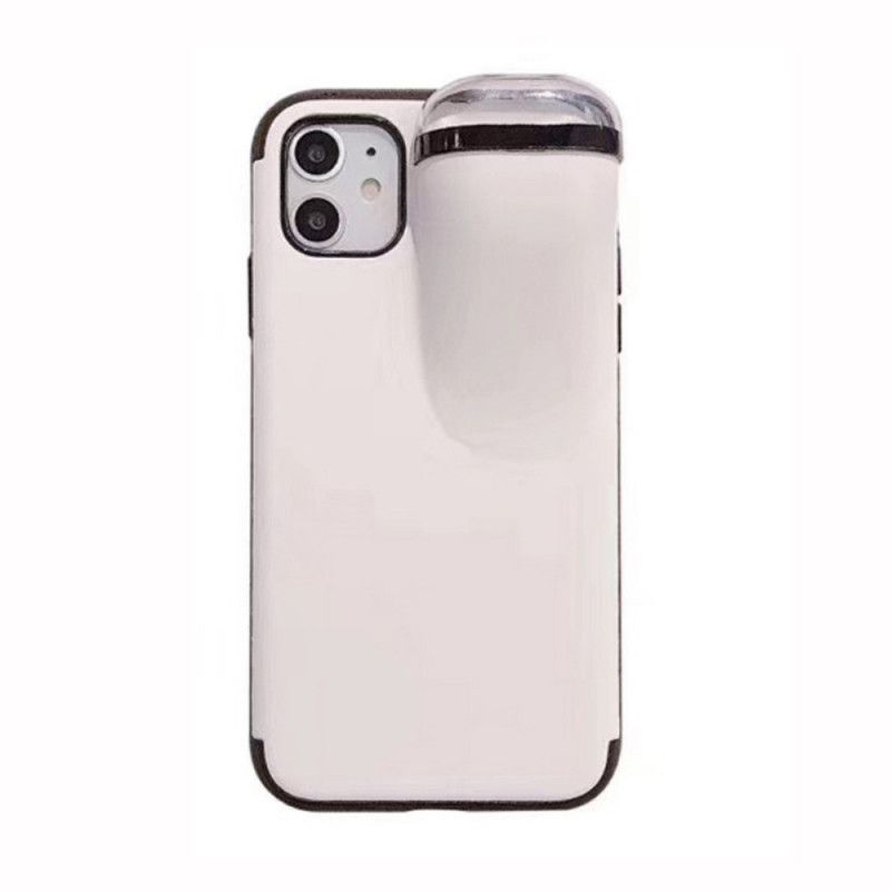 Hülle iPhone 11 Pro Max Schwarz 2-In-1-Airpods-Gehäuse