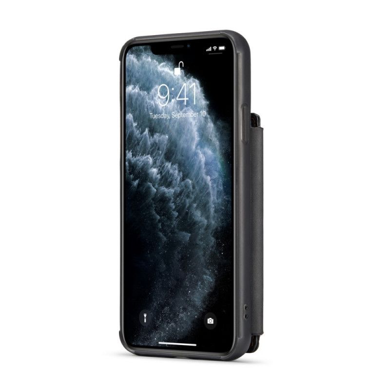 Hülle iPhone 11 Pro Max Schwarz Caseme Wallet-Stil