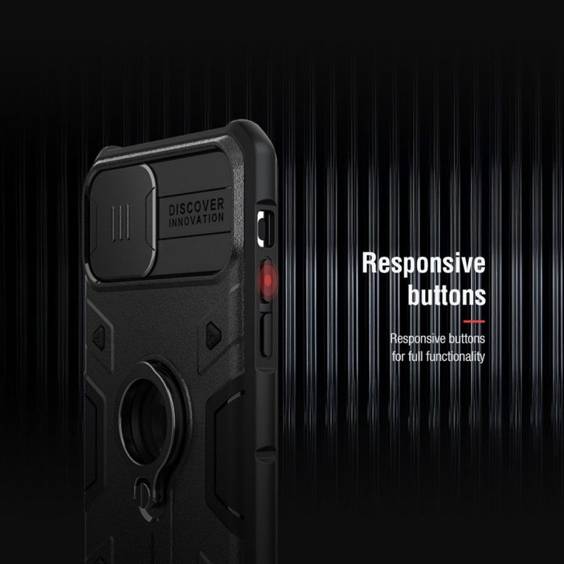 Hülle iPhone 11 Pro Max Schwarz Extrem Widerstandsfähig Schützt Das Nillkin-Fotomodul