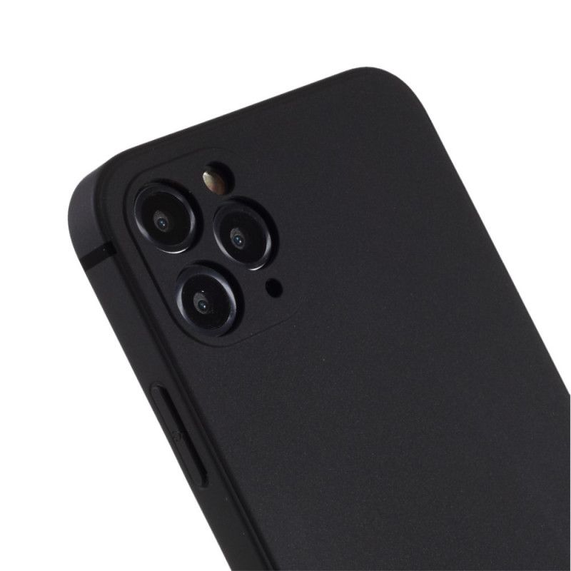 Hülle iPhone 11 Pro Max Schwarz Flexibles Mattes Silikon