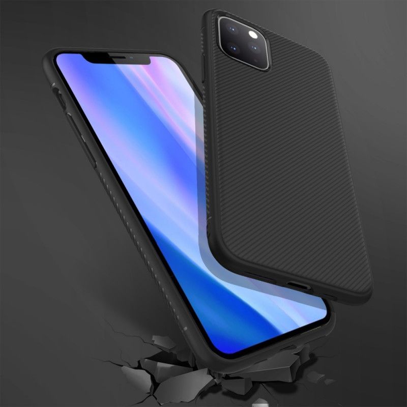 Hülle iPhone 11 Pro Max Schwarz Jazzserien-Twill