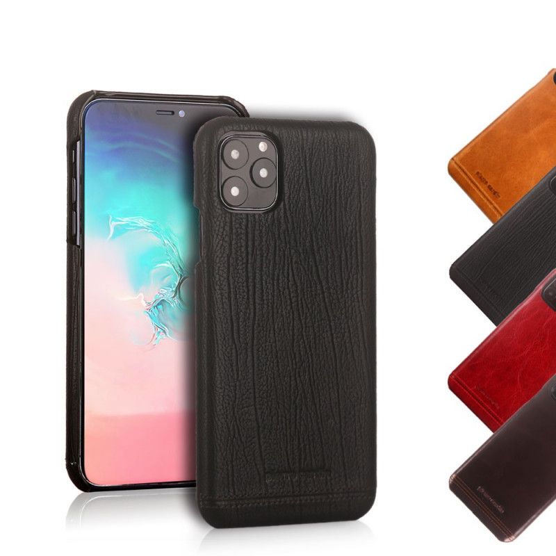 Hülle iPhone 11 Pro Max Schwarz Pierre Cardin Aus Echtem Leder